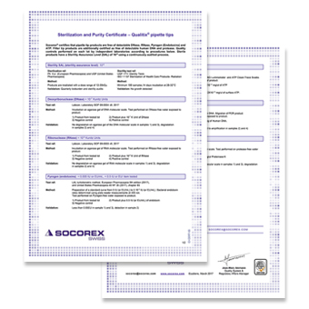 Qualitix Pipette Tips Extended Certification